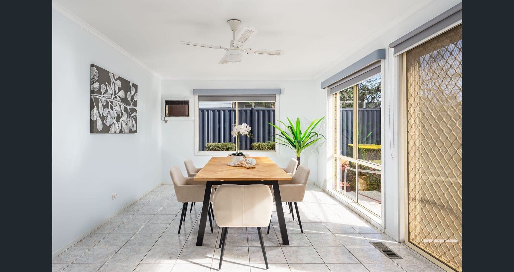 Dining room at Careable's Macleod supported living home