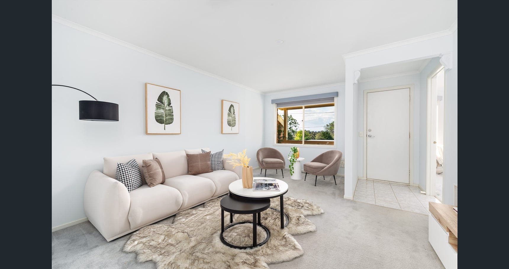 Living room at Careable's Macleod supported living home